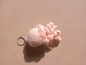 Cute Crochet jellyfish Keychain 🪼