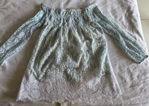Boho Lace Off-Shoulder Top