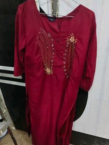 2 combo Embroidered Lime Green Kurta