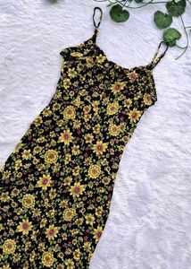 Forever 21 Floral Slit Dress