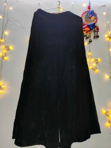 Black Velvet Kurta with Palazzo Pants