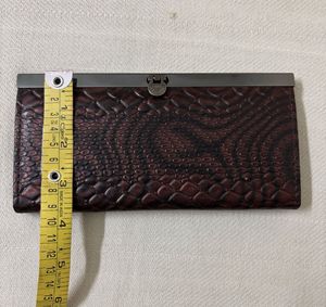 Crocodile Wristlet Wallet for Women
