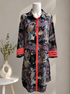 🎀150rs SALE🎀Boho Paisley Print Shirt Dress