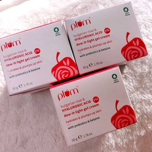 Pack of 3 Plum 1% Hyaluronic Acid & Bulgarian Rose