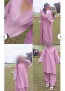 Elegant Pink Kurta Set with Embroidery