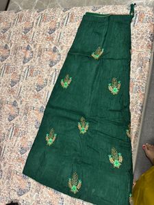 Beautiful Green Saree with Blouse