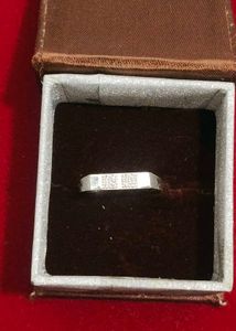 pure silver gents ring