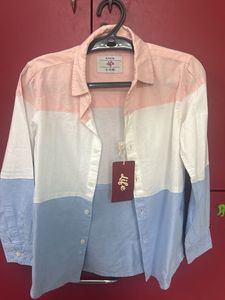 Color Block Long Sleeve Shirt