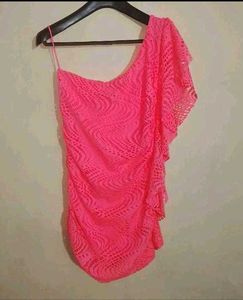 One-Shoulder Ruched Dress