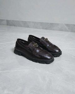 Designer Brown Leather Loafers