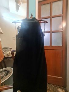 MANGO Black Velvet Halter Neck Party Dress