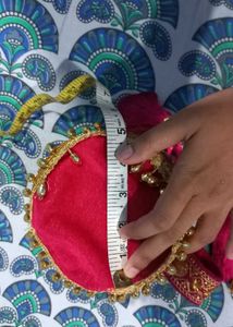 Customized magenta pink Potli bag