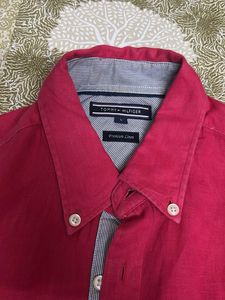 Tommy Hilfiger Linen Shirt - Red