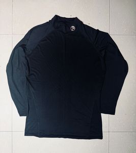 Black Long Sleeve Mock Neck Top