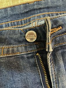 Zara- Ripped Blue Denim Jeans