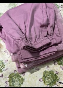pink kurti set