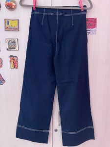 Wide Leg Cropped Stretchable Pants