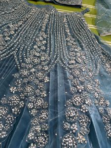 Stunning Blue Embellished Lehenga Choli