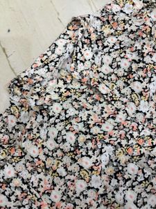 Floral Print Midi Shirt Dress