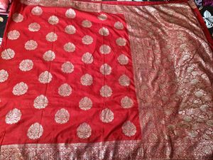 Red Banarasi Silk Saree