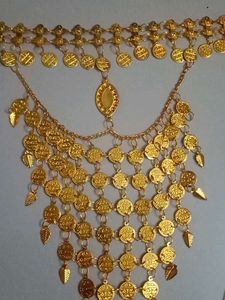 Arabic Gold Coin Face Veil Mask