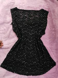 Elegant Black Lace Top (Negotiable)