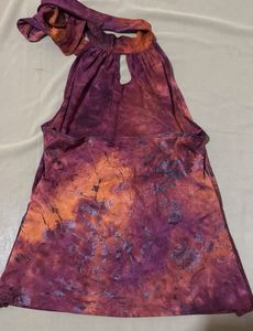 Boho Halter Neck Tie-Dye Top