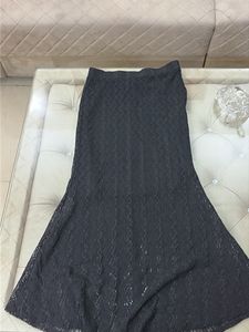 Elegant Black Lace Skirt