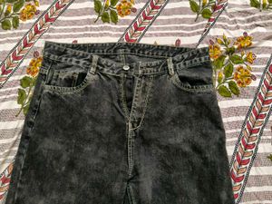 Stylish Acid Wash Denim Jeans