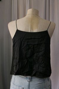 price fixed Black Spaghetti Strap Tank