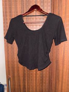 Black Ribbed Tank Top