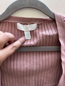 Mauve Knit Cardigan