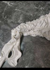 White Satin Bikini Bottom