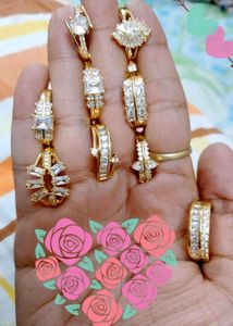 ✨Elegant Gold Tone AD Rings💍 Set✨