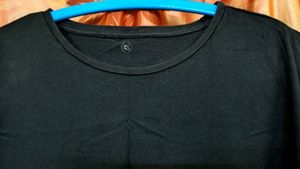 XL Size Black Tshirt For Women