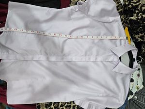 Light Purple Button-Up Short Sleeve Blouse
