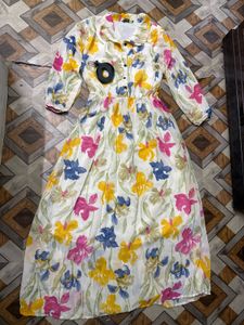 Chic Floral Print Maxi Dress