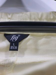 Cream Colored Fitted Pants