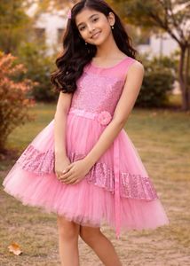 Sparkling Pink Party Gown
