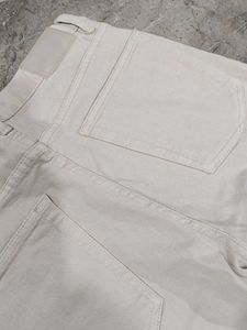 Zara Light Beige Straight Leg Pants