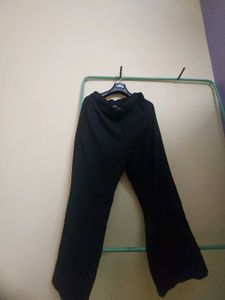 (NEW)SASSFRAS Black Flared Pants