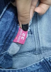 Blue Denim Cargo Pants