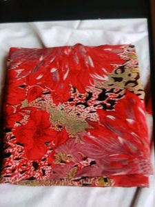 Vibrant Floral Print Saree