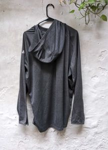 Men's Dark Grey Hoodie with Crest Logo