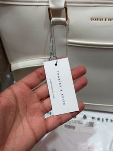 OG Charles &amp; Keith White Tote Bag