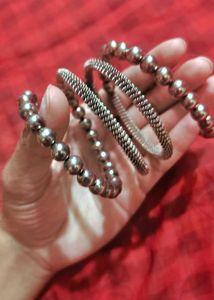 Oxidized Silver Bracelet