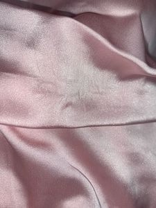 Baby Pink Solid Gathered Tube Mini Dress
