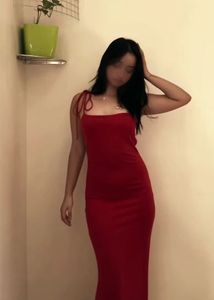 Elegant Red Maxi Dress