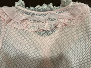 Cute Pink Lace Trim Top