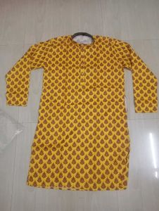 Men's printed cotton blend material Kurtas